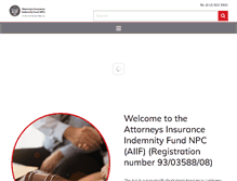 Tablet Screenshot of aiif.co.za